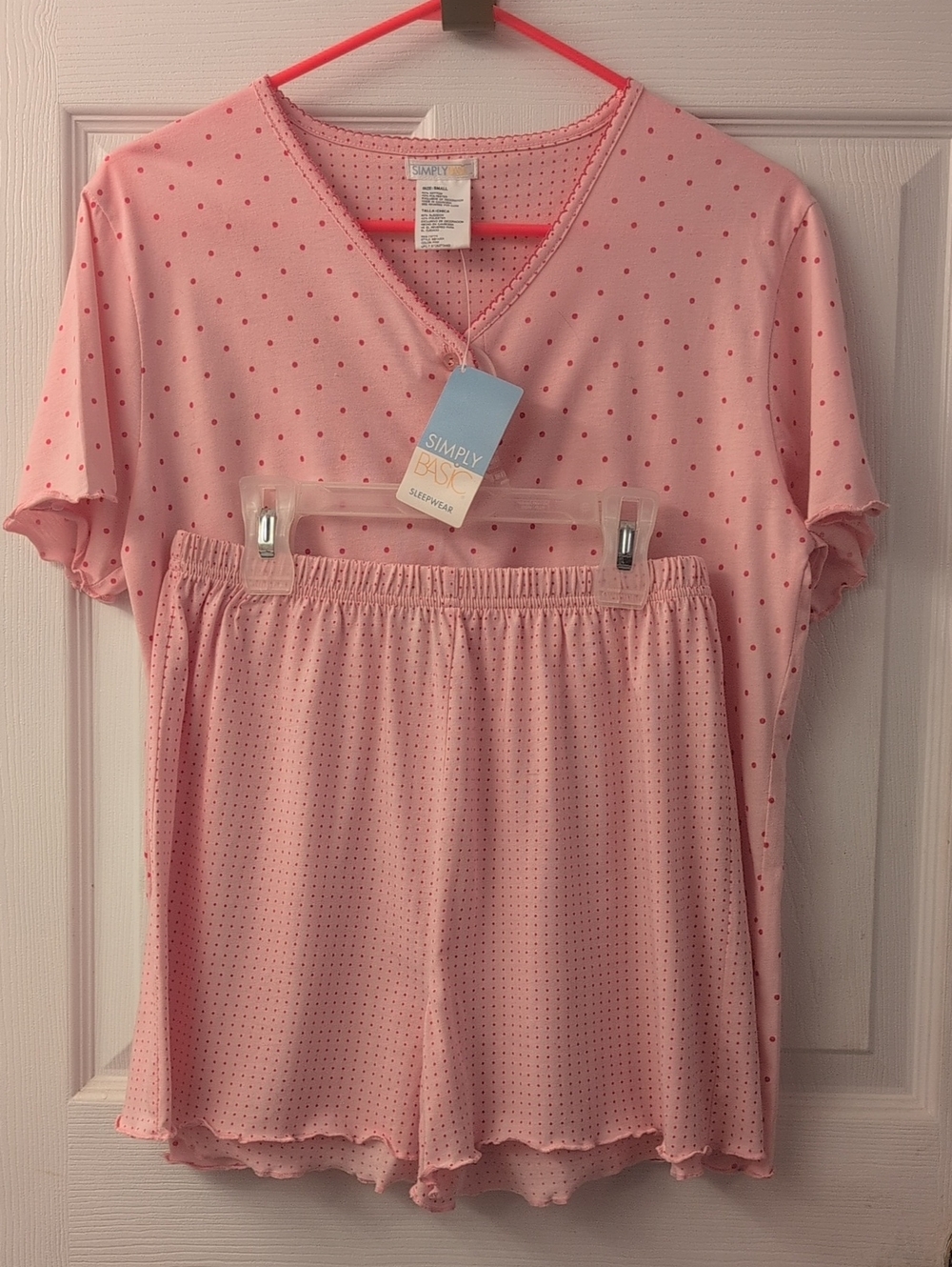 NWT.  Pink Polka Dot Jammy's